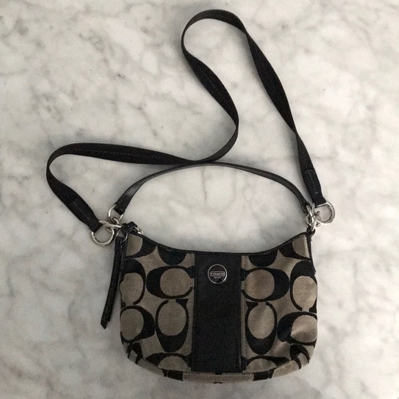 Coach Handbags - Black Coach Crossbody with Handbag Handle